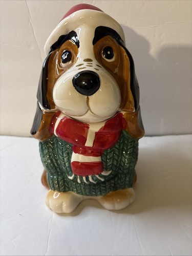 Ceramic basset hound dog - ceramic,